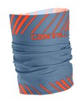 CASTELLI Komin kolarski - ARRIVO 3 THERMO - pomarańczowy/niebieski