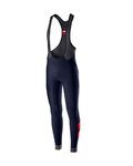 CASTELLI Długie spodnie kolarskie z szelkami - VELOCISSIMO 4 WINTER - niebieski