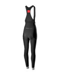 CASTELLI Długie spodnie kolarskie z szelkami - TUTTO NANO LADY WNT - czarny