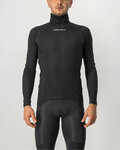 CASTELLI Kolarska koszulka z długim rękawem - FLANDERS WARM NECK - czarny