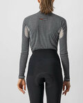 CASTELLI Kolarska koszulka z długim rękawem - FLANDERS 2 WARM LADY - szary