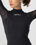 CASTELLI Kolarska koszulka z długim rękawem - FLANDERS 2 WARM LADY - czarny