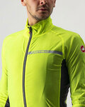 CASTELLI Kolarska kurtka przeciwwiatrowa - SQUADRA STRECH - żółty