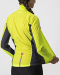 CASTELLI Kolarska kurtka przeciwwiatrowa - SQUADRA STRECH LADY - żółty