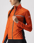 CASTELLI Kolarska kurtka przeciwwiatrowa - SQUADRA STRECH LADY - czerwony