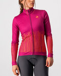 CASTELLI Zimowa koszulka kolarska z długim rękawem - SORPRESA LADY WINTER - różowy