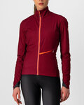 CASTELLI Kolarska ocieplana kurtka - GO LADY WINTER - bordowy