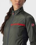CASTELLI Kolarska kurtka przeciwwiatrowa - SQUADRA STRECH LADY - zielony