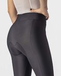 CASTELLI Kolarskie spodnie 3/4 bez szelek - VELOCISSIMA THERM W - czarny