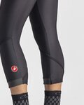 CASTELLI Kolarskie spodnie 3/4 bez szelek - VELOCISSIMA THERM W - czarny