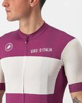 CASTELLI Koszulka kolarska z krótkim rękawem - GIRO D'ITALIA 2024 - biały/fioletowy