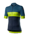 CASTELLI Koszulka kolarska z krótkim rękawem - PROLOGO VI - niebieski/zielony