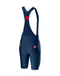 CASTELLI Krótkie spodnie kolarskie z szelkami - COMPETIZIONE - niebieski