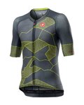 CASTELLI Koszulka kolarska z krótkim rękawem - CLIMBER'S 3.0 - szary/żółty