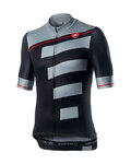 CASTELLI Koszulka kolarska z krótkim rękawem - TROFEO - szary/niebieski