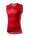 CASTELLI Kolarski bezrękawnik - PRO MESH - czerwony