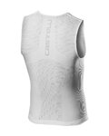 CASTELLI Kolarski bezrękawnik - CORE SEAMLESS - biały