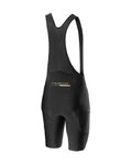 CASTELLI Krótkie spodnie kolarskie z szelkami - UNLIMITED - czarny