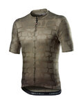 CASTELLI Koszulka kolarska z krótkim rękawem - PAVE' - brązowy