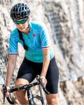 CASTELLI Koszulka kolarska z krótkim rękawem - CLIMBER'S 2.0 LADY - turkusowy/niebieski