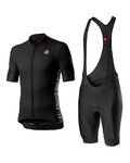 CASTELLI Krótka koszulka kolarska i spodenki - ENTRATA II - czarny