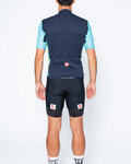 CASTELLI Krótka koszulka kolarska i spodenki - ENTRATA II - czarny/niebieski