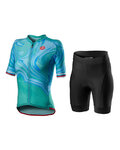 CASTELLI Krótka koszulka kolarska i spodenki - CLIMBER'S 2.0 - czarny/niebieski