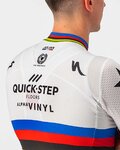 CASTELLI Koszulka kolarska z krótkim rękawem - QUICK-STEP 2022 COMPETIZIONE - tęczowy/biały