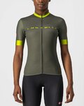 CASTELLI Koszulka kolarska z krótkim rękawem - GRADIENT LADY - zielony