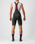CASTELLI Krótkie spodnie kolarskie z szelkami - COMPETIZIONE KIT - żółty/czarny