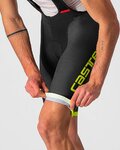 CASTELLI Krótkie spodnie kolarskie z szelkami - COMPETIZIONE KIT - żółty/czarny