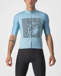 CASTELLI Koszulka kolarska z krótkim rękawem - BAGARRE - niebieski