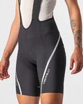 CASTELLI Krótkie spodnie kolarskie z szelkami - VELOCISSIMA 3 LADY - czarny