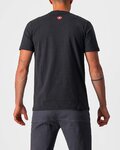 CASTELLI Kolarska koszulka z krótkim rękawem - MAURIZIO TEE - czarny/szary