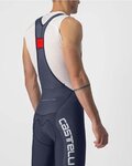 CASTELLI Krótkie spodnie kolarskie z szelkami - COMPETIZIONE KIT - srebrny/niebieski