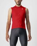 CASTELLI Koszulka kolarska bez rękawów - ENTRATA VI - czerwony