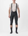 CASTELLI Krótkie spodnie kolarskie z szelkami - ENTRATA 2 3/4 - czarny