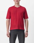 CASTELLI Koszulka kolarska z krótkim rękawem - TRAIL TECH 2 - czerwony