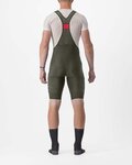 CASTELLI Krótkie spodnie kolarskie z szelkami - UNLIMITED CARGO - zielony