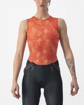 CASTELLI Kolarski bezrękawnik - PRO MESH 4 W LADY - pomarańczowy