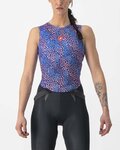 CASTELLI Kolarski bezrękawnik - PRO MESH 4 W LADY - niebieski