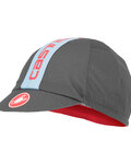 CASTELLI Czapka kolarska - RETRO 3 - szary/niebieski