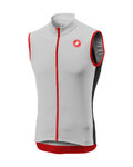 CASTELLI Koszulka kolarska bez rękawów - ENTRATA 3.0 - czerwony/biały