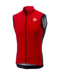 CASTELLI Koszulka kolarska bez rękawów - ENTRATA 3.0 - czerwony/czarny