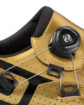 Buty rowerowe - CR-1-17 CARBON - złoty/czarny