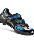 Buty rowerowe - CX-4-19 MTB NYLON - niebieski/czarny
