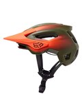 FOX Kask kolarski - SPEEDFRAME PRO FADE - pomarańczowy/zielony