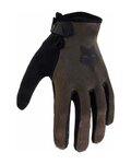 FOX Kolarskie rękawiczki z długimi palcami - RANGER - brązowy/czarny