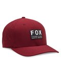FOX Czapka kolarska - NON STOP TECH FLEXFIT - bordowy