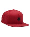 FOX Czapka kolarska - FOX HEAD SNAPBACK - czerwony